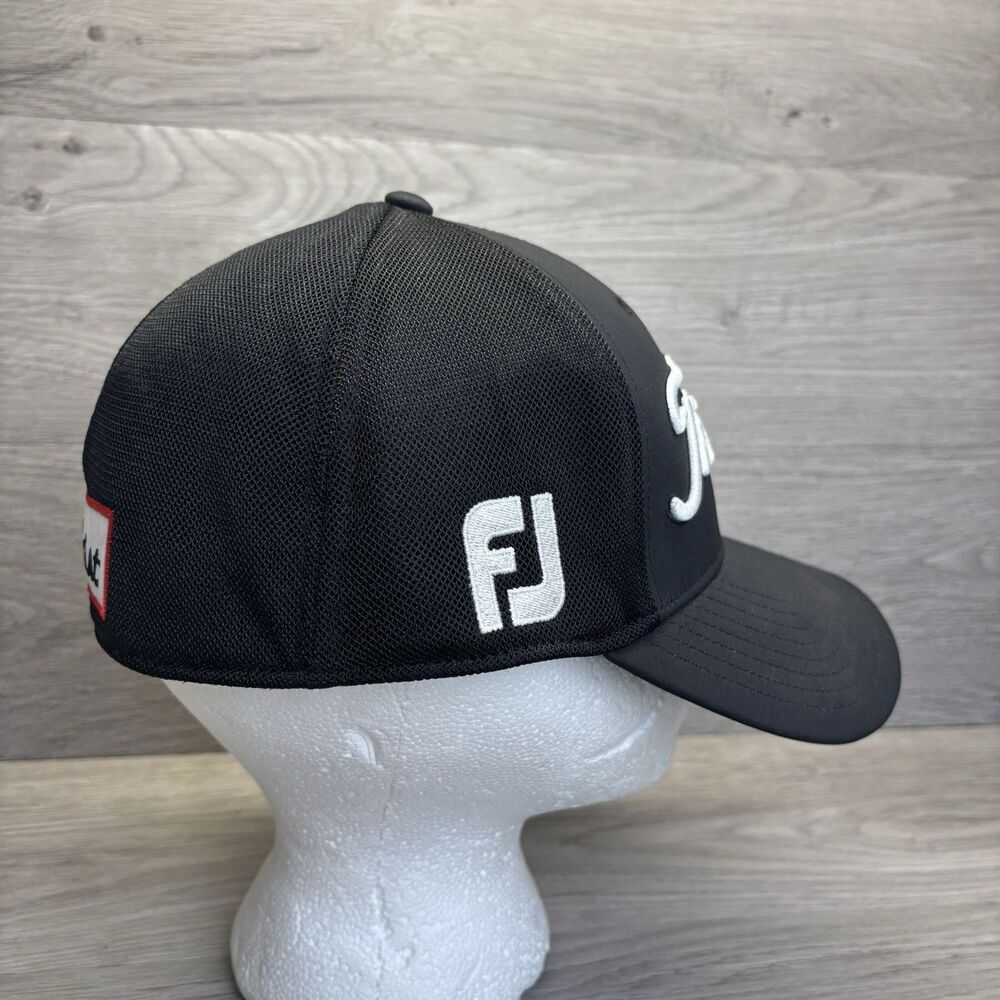 Titleist Pro V1 FJ Tour Performance Golf Hat Cap Black Stretch Fit M/L - Picture 4 of 7